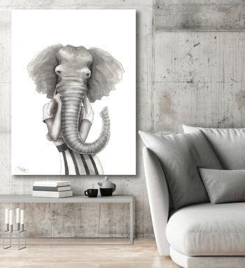 Ljuddämpande Tavla - Katarina Vintrafors - Elephant woman