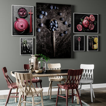 Poster - Blueberries in a spoon