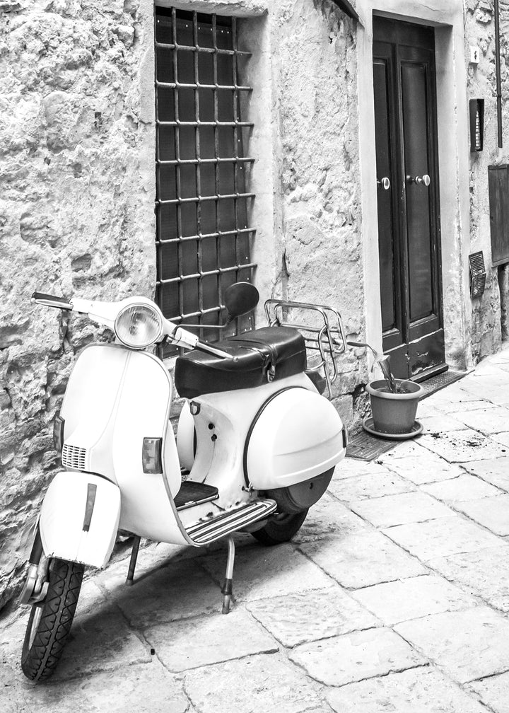 Ljuddämpande tavla - White Vespa
