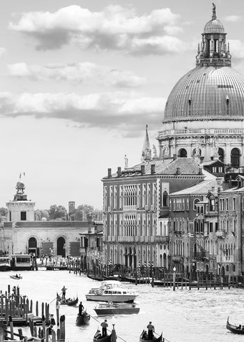 Ljuddämpande tavla - Venice in Black White