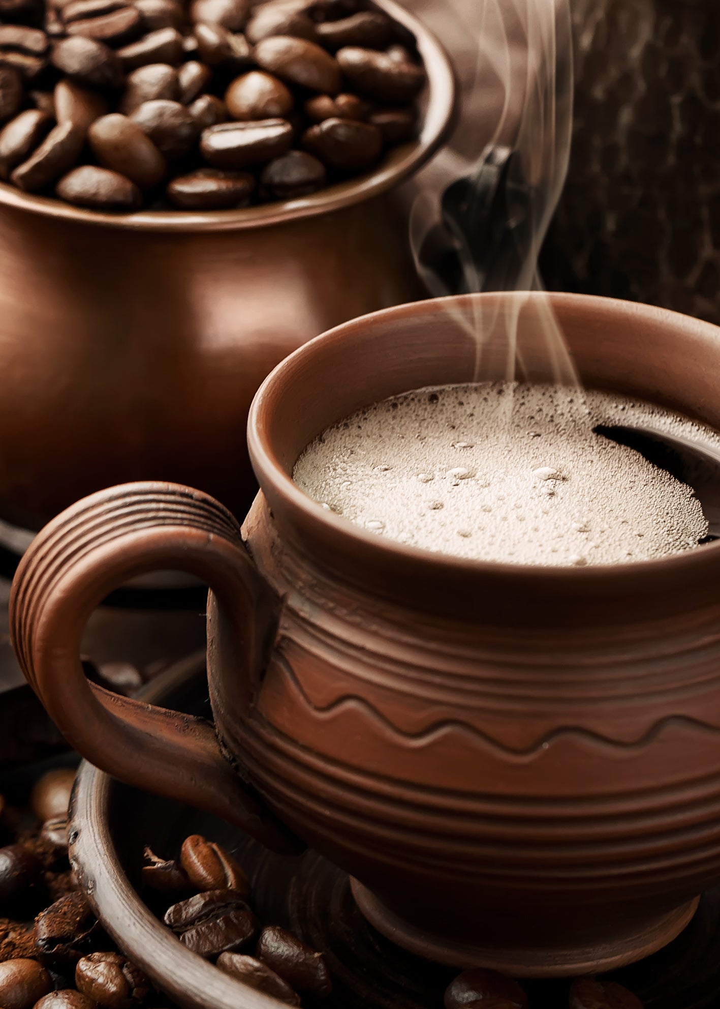 Ljuddämpande tavla - Espresso Essence