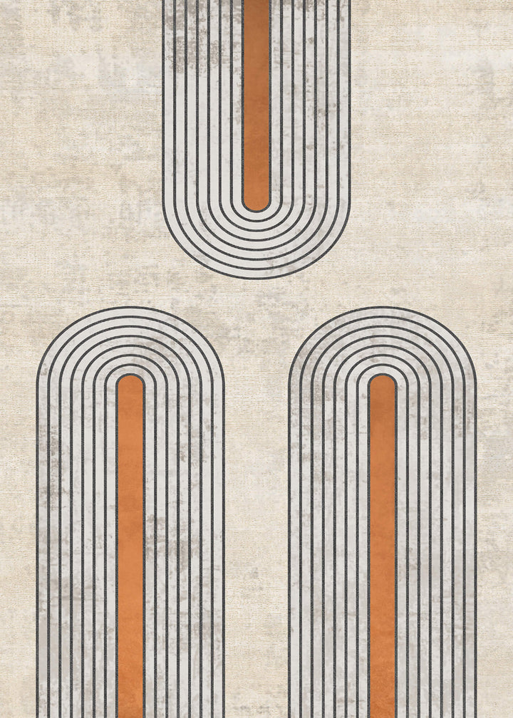Canvastavla - Orange Geometric (50x70)