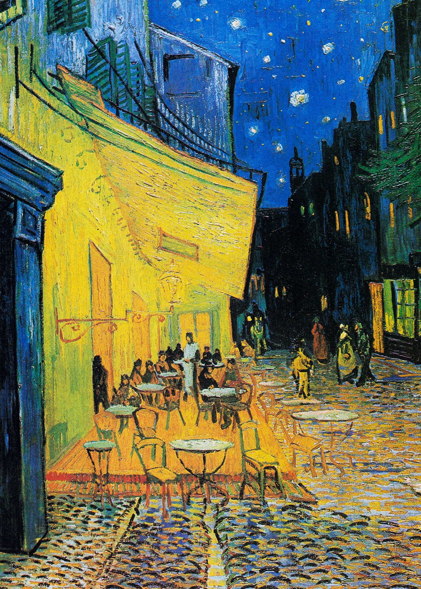 Canvastavla - Café Terrace At Night (120x180)