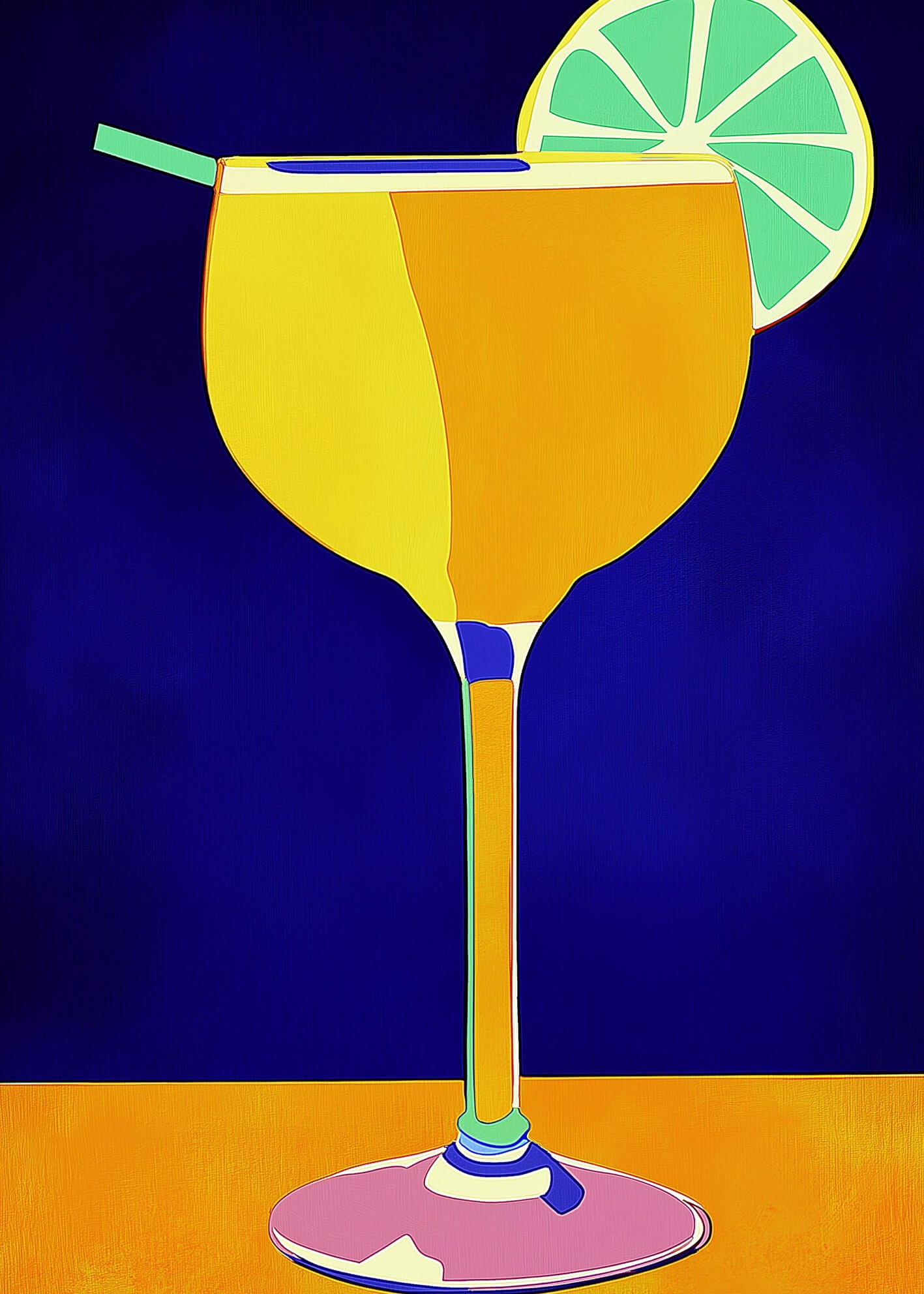 Ljuddämpande tavla - Citrus Soirée