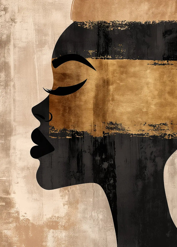 Ljuddämpande tavla - Golden Silhouette