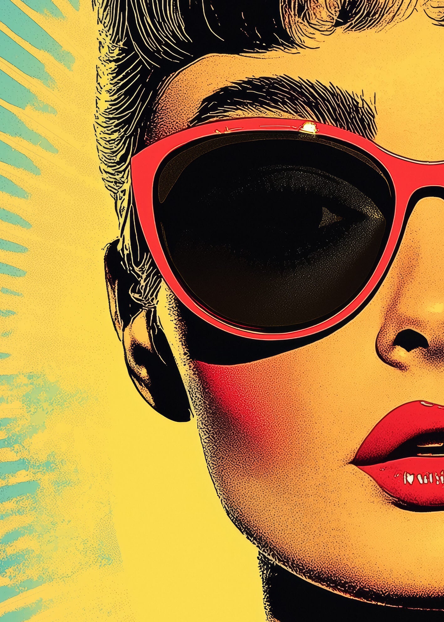 Canvastavla - Pop Art Audrey (45x60)