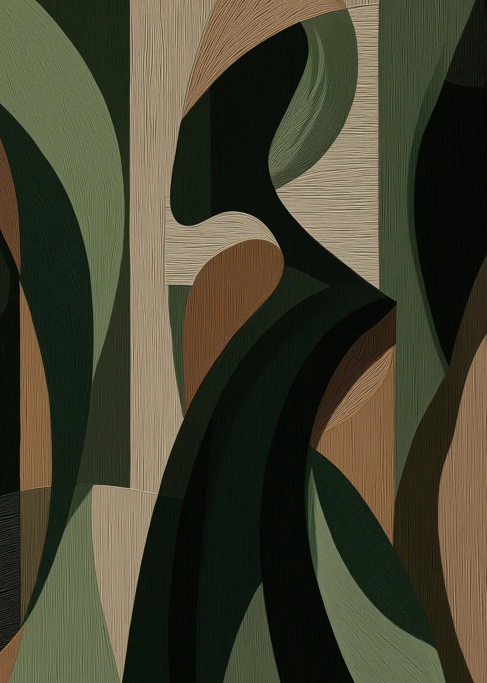 Ljuddämpande tavla - Striped Muse