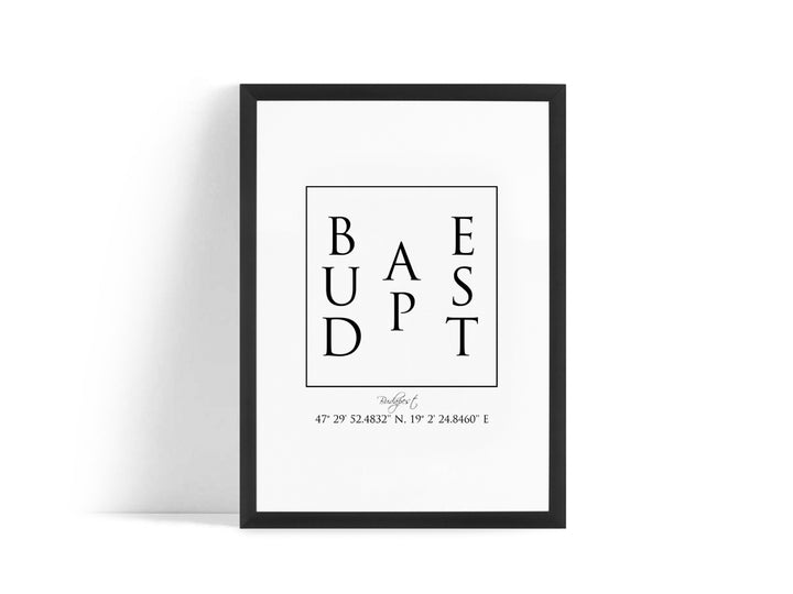 Poster - Budapest Coordinates