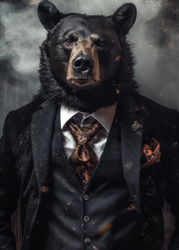 Canvastavla - Bear of Style