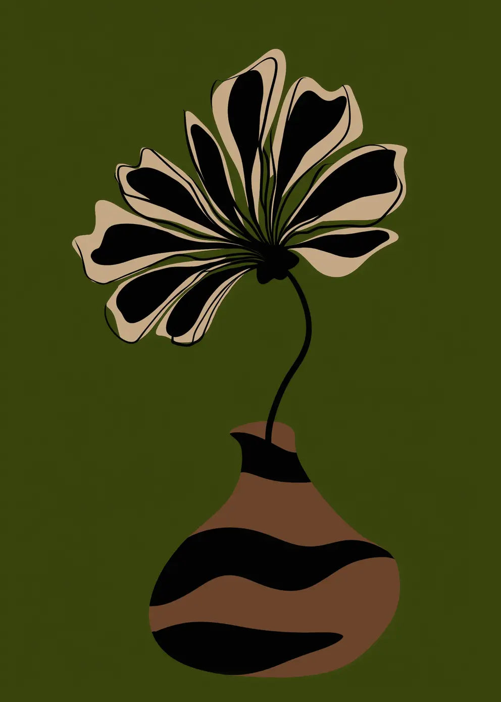 Canvastavla - Dawn Bloom Vessel