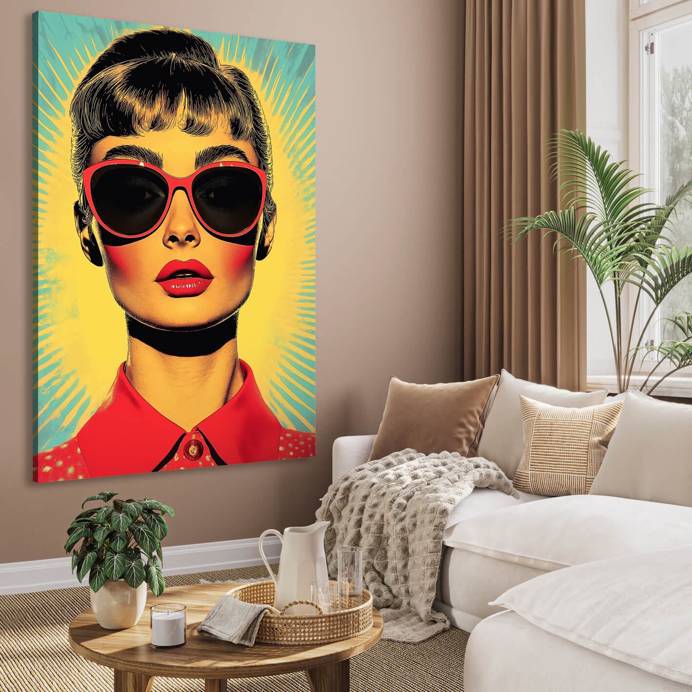Canvastavla - Pop Art Audrey