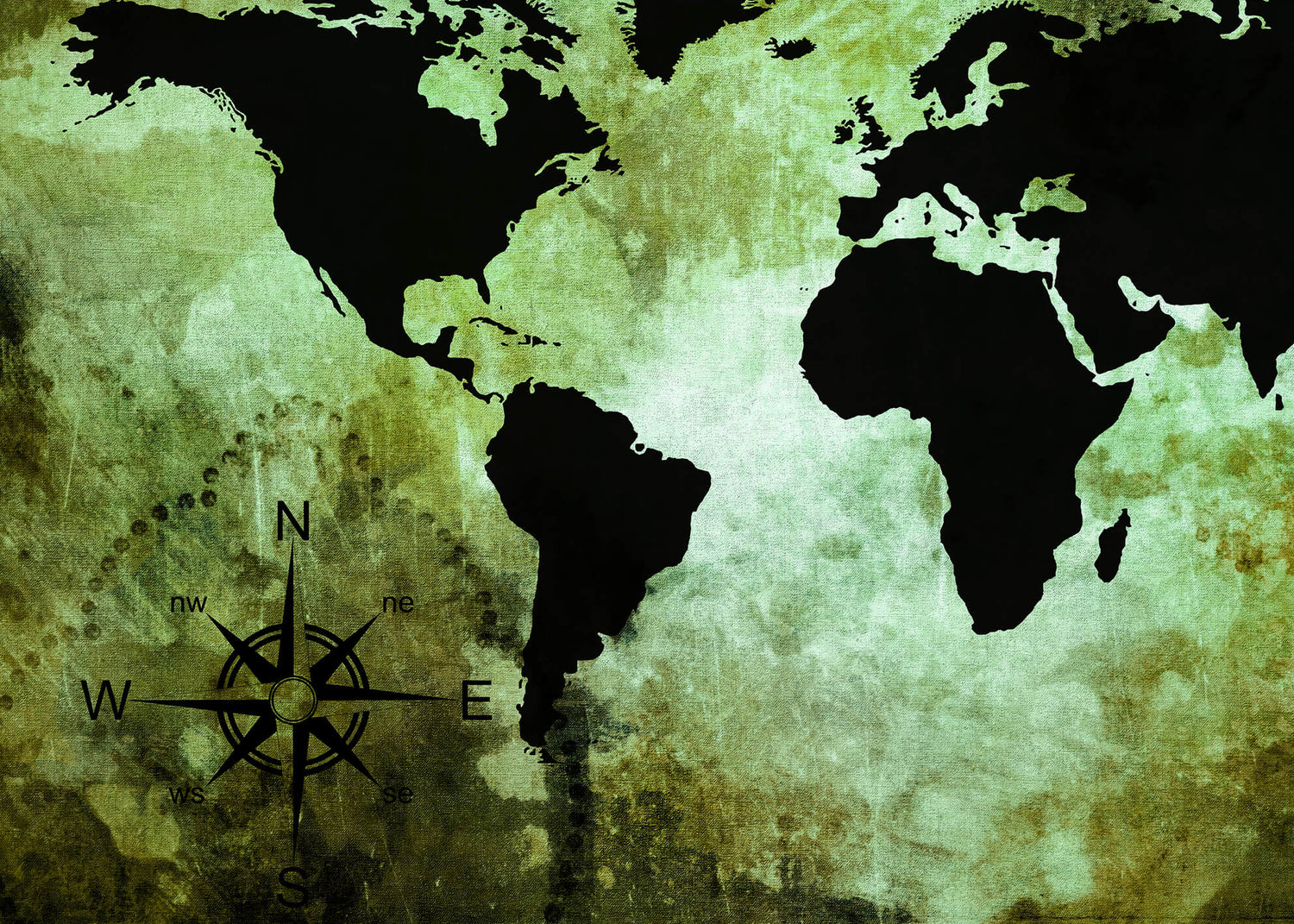 Ljuddämpande tavla - The world map