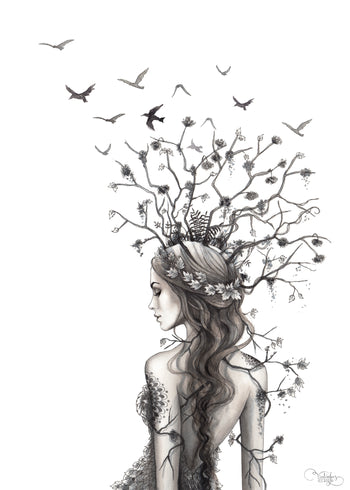 Canvastavla - Katarina Vintrafors - Lady Branches